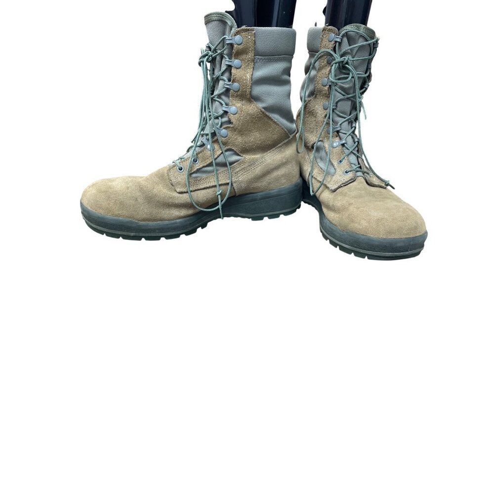 Belleville Gortex Mens Tan Suede Tacticle Combat Boots Sz 13W SKU 9398 - Picture 2 of 13